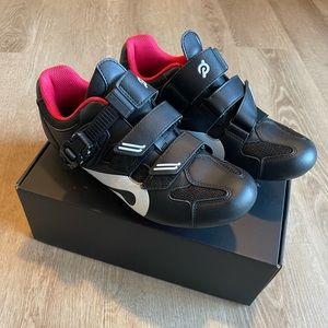 Peloton Cycling Black Bike Shoes With Cleats Size 40 -  7 Men/ 8 1/2 Women